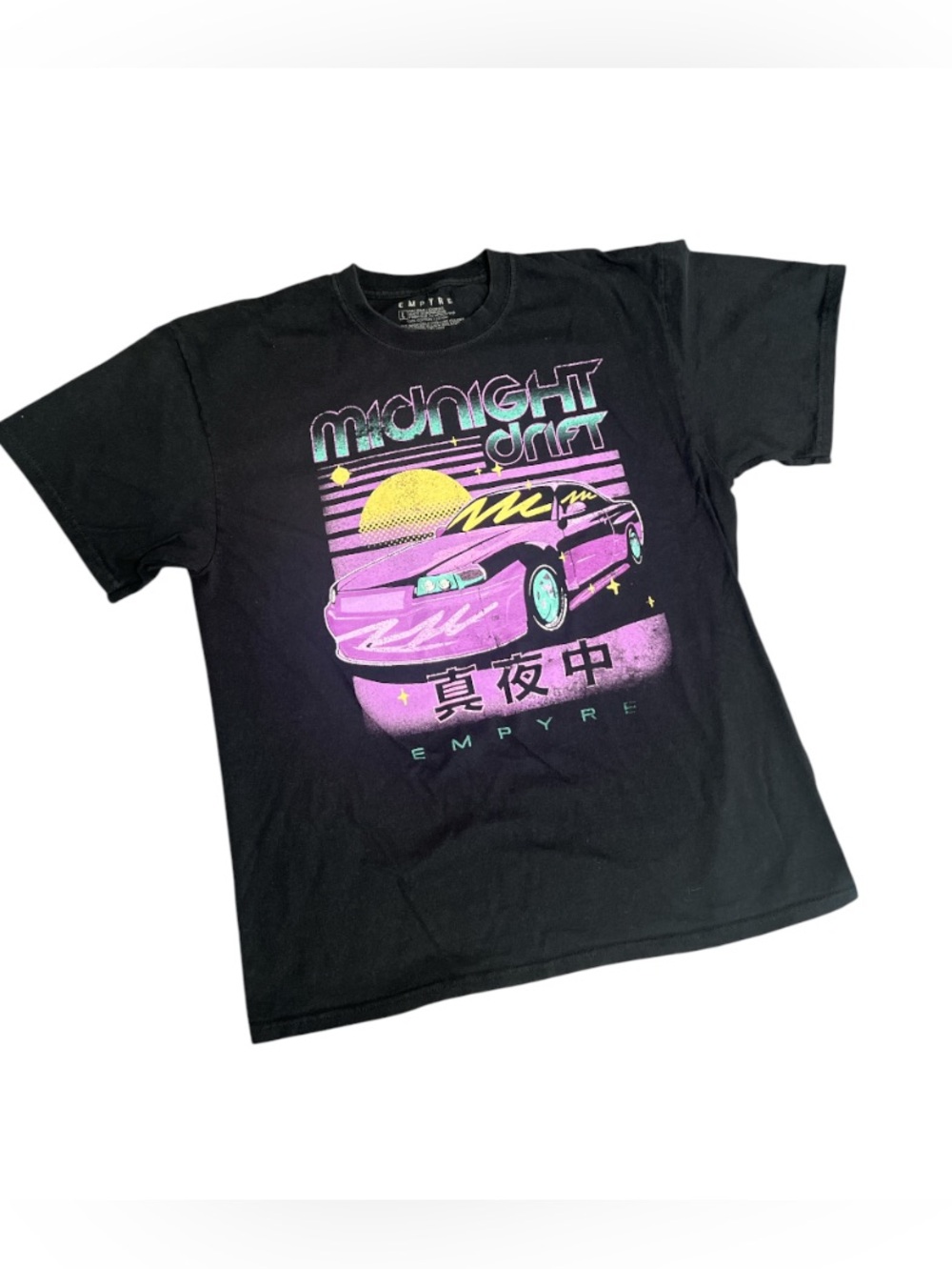 Empyre Graphic Car Midnight Drift T-shirt Size L